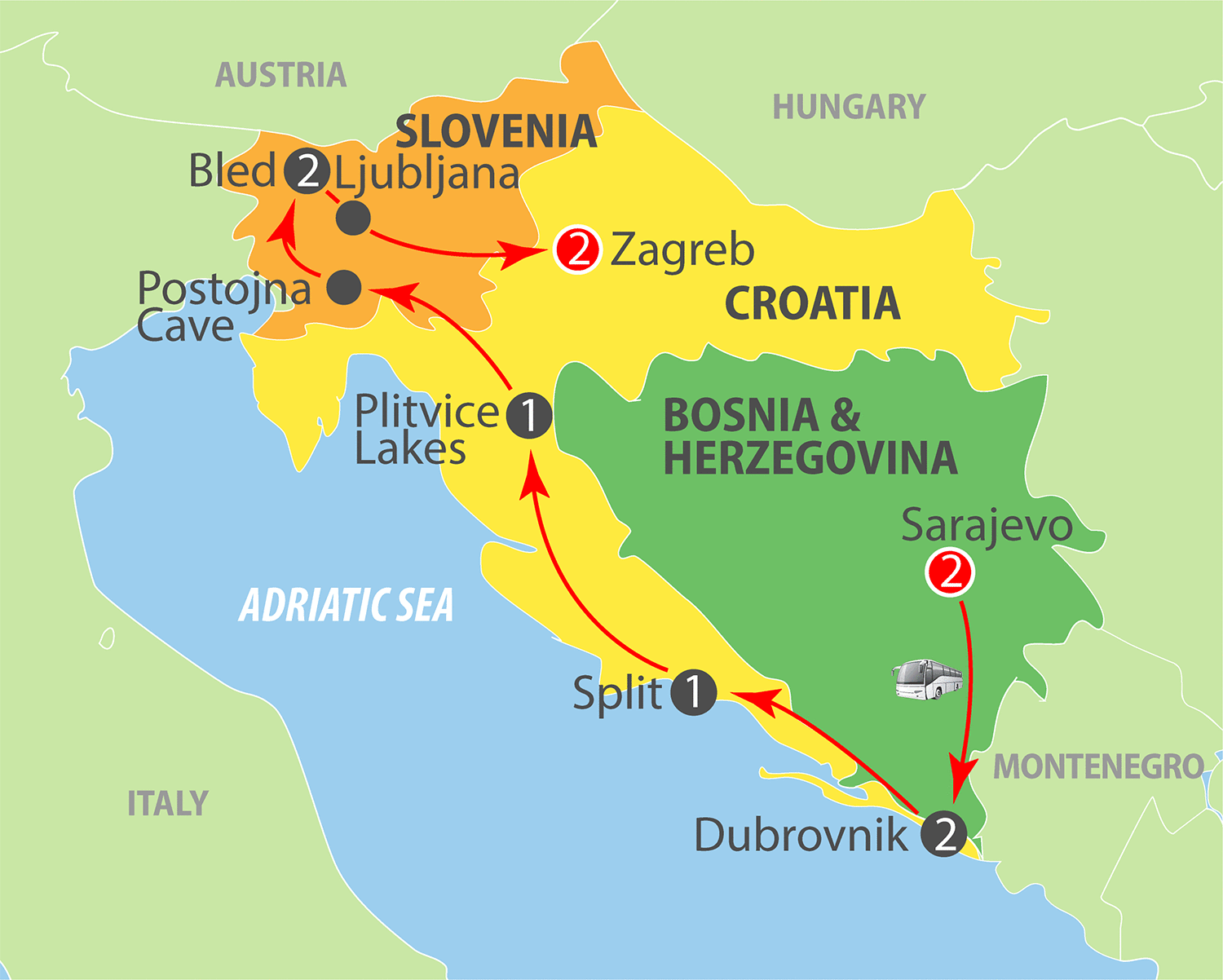 Adriatic Travel Inc. » Bosnia, Croatia and Slovenia
