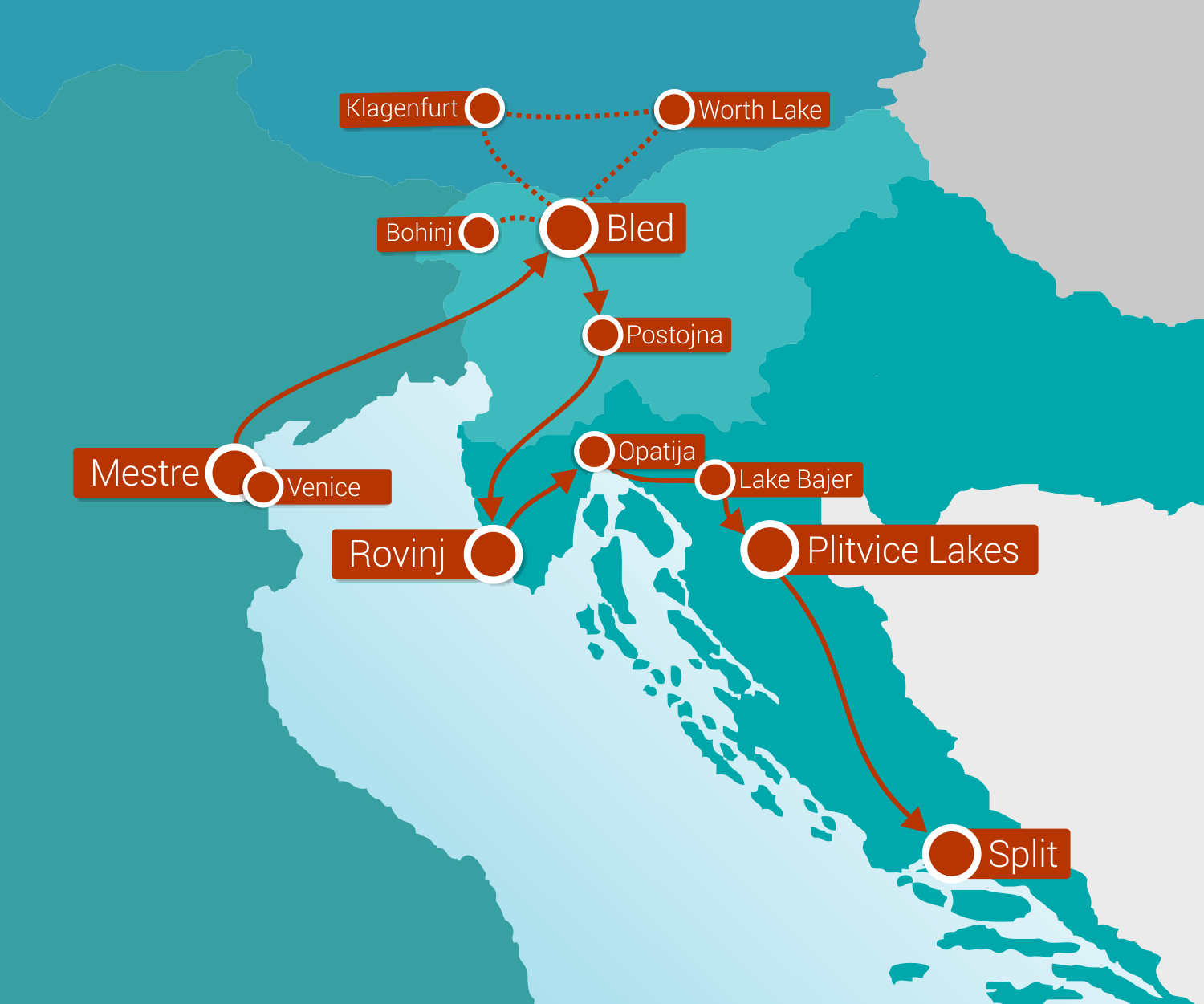 Lakes & Mediterranean Tour